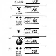 사용설명서-썸머타임설정법